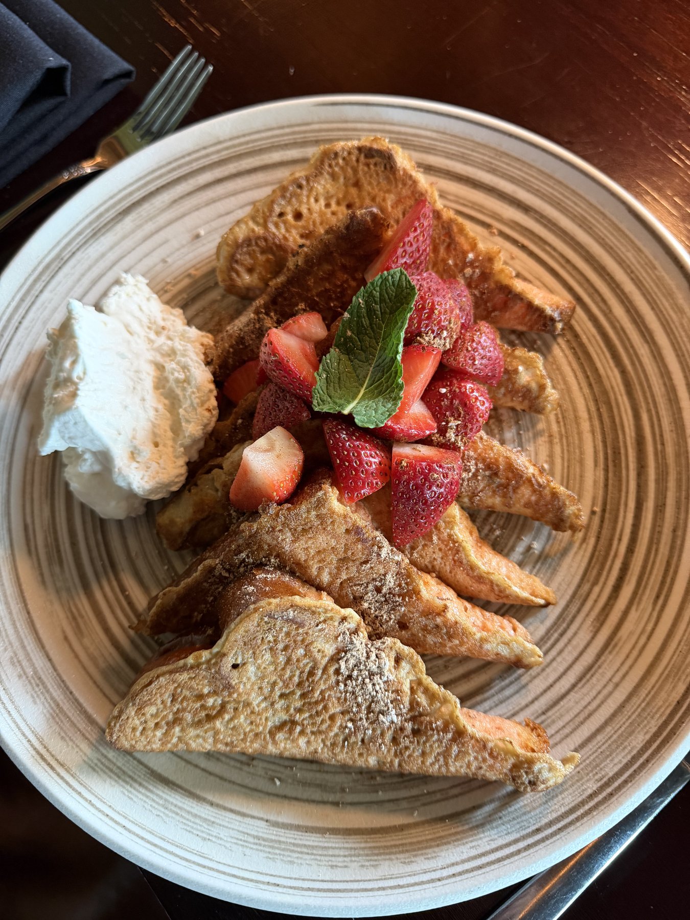 French toast brunch at Vintage Books